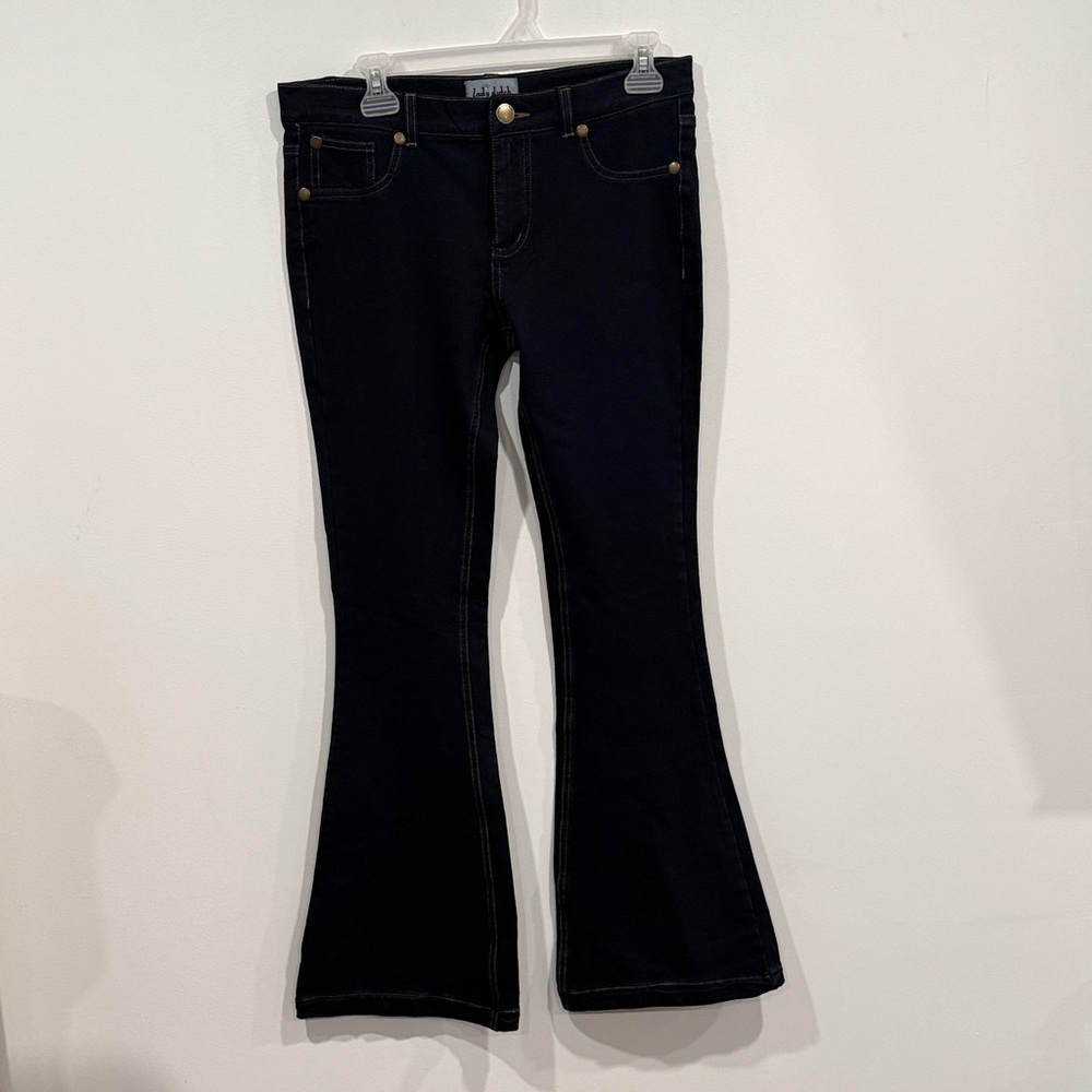 VTG Lady Dutch Bell Bottom Flare Low Rise Women's Jeans Y2K